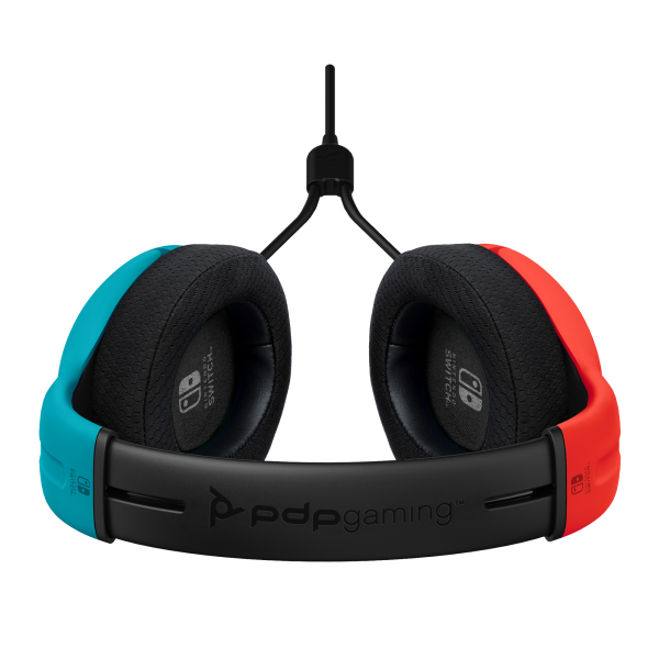 Accesorio Pdp Lvl 40 Wired Stereo Gaming Headset Blue/ Red (azul/rojo) ( Switch 2 / Switch / Lite )