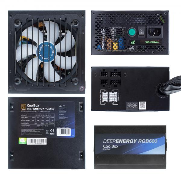 Fuente 600w/40a 80+ Bronze Gaming Rgb Semi-modular Pn: Dg-pws600-mrbz Ean: 8436556148804