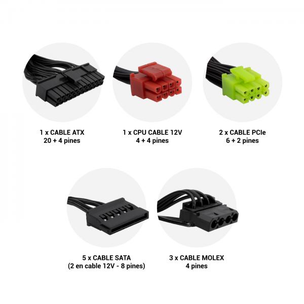Fuente 600w/40a 80+ Bronze Gaming Rgb Semi-modular Pn: Dg-pws600-mrbz Ean: 8436556148804