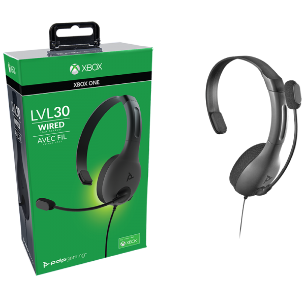 XBOX ONE Pdp Wired Headset Lvl 30 (gris)