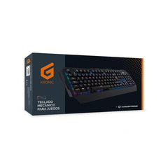 Teclado gaming conceptronic kronic01es mecanico rgb usb 8 teclas programables
