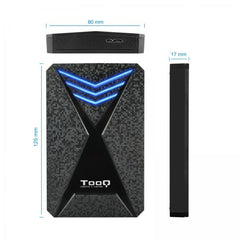 Tooq - Caja Externa Gaming Para Discos Duros 2.5 Sata Usb 3.0/3.1 Gen 1 Leds Azules