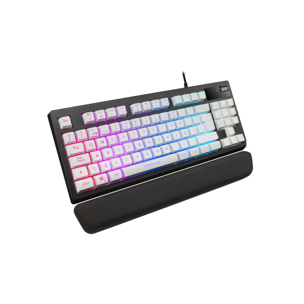 Teclado Gaming Mars Gaming MKAX RGB USB Blanco