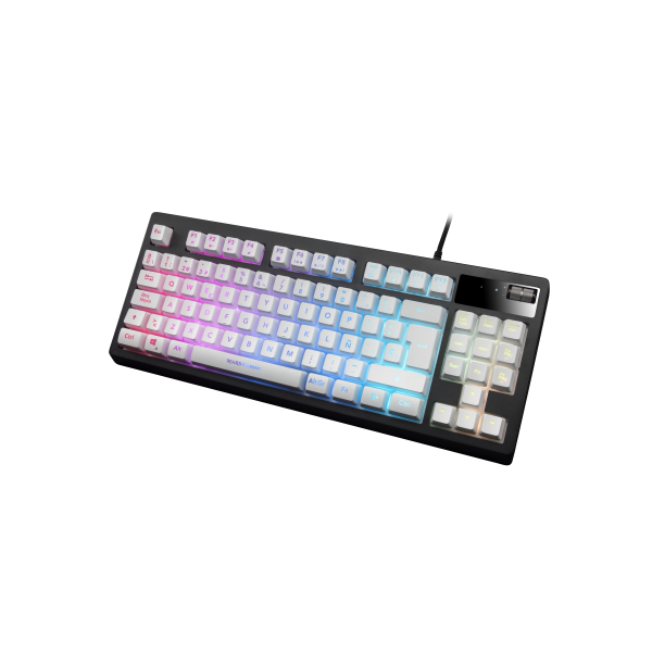 Teclado Gaming Mars Gaming MKAX RGB USB Blanco