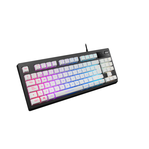 Teclado Gaming Mars Gaming MKAX RGB USB Blanco