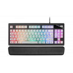 Teclado Gaming Mars Gaming MKAX RGB USB Blanco