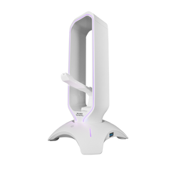 Mars Gaming MHHPRO Para Ratón + HUB 2x USB 3.0 Blanco - Accesorio Gaming Soporte Auriculares + Bungee