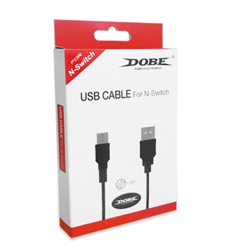 Cable USB Tipo C para Nintendo Switch / OLED DOBE TNS-868 Negro - Accesorio Gamepad