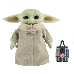 Peluche mattel el mandaloriano star wars baby yoda con control remoto