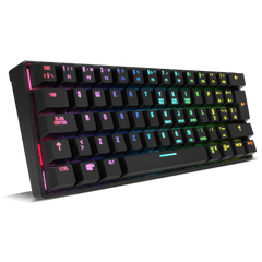 Teclado Mini Krom Gaming Kluster Bluetooth Retroiluminado Mecanico Negro