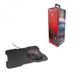 Raton Varr Gaming Usb 3200dpi Negro + Pad 295 X 210mm Negro Pn: Vsetmpx4 Ean: 5907595448567