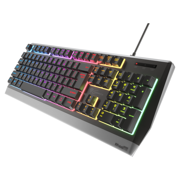 Teclado Gaming Genesis Rhod 300 Usb Retroiluminado Negro