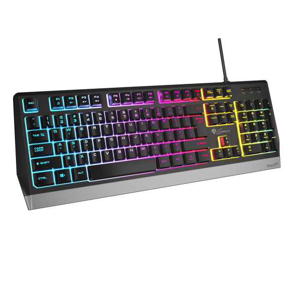 Teclado Gaming Genesis Rhod 300 Usb Retroiluminado Negro