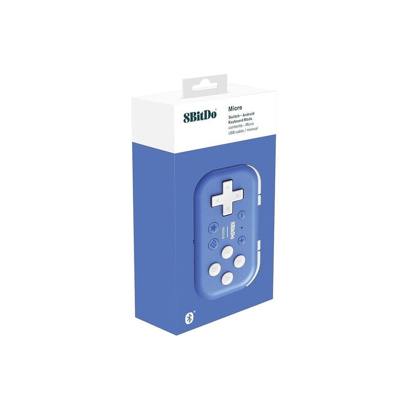 Gamepad 8BitDo Micro Bluetooth Azul - Mando para Nintendo Switch/Android
