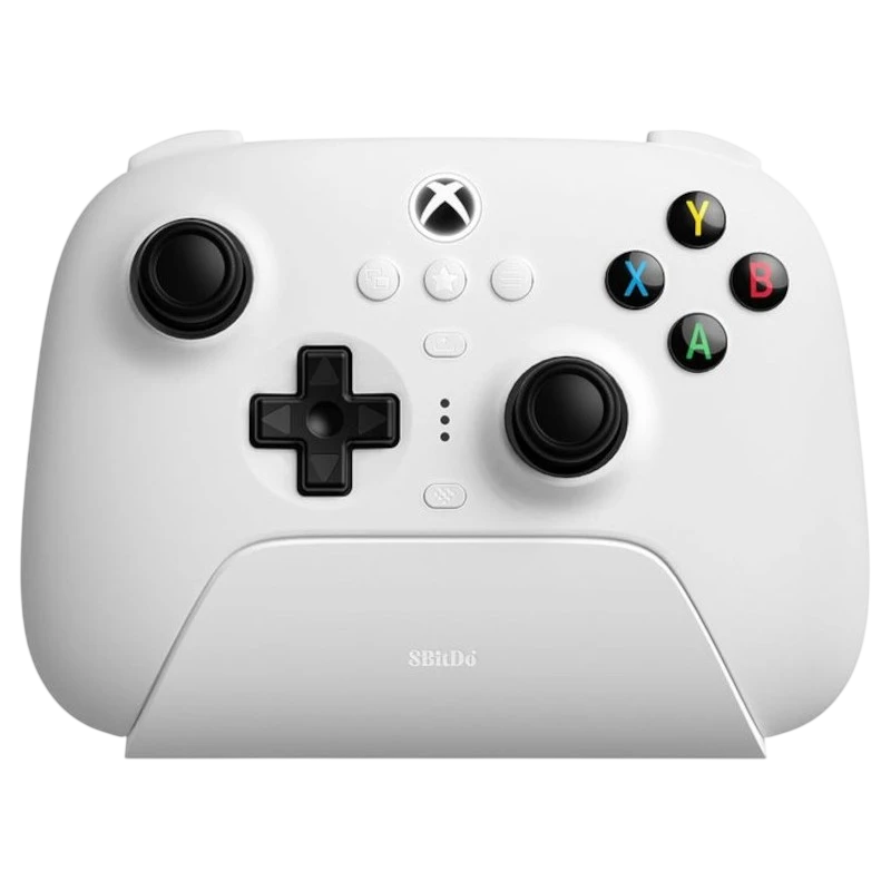 Gamepad 8BitDo Ultimate 3 Bluetooth/2.4G/Cable con adaptador + base de carga Blanco - Mando Para Xbox/Smartphone/PC
