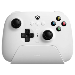 Gamepad 8BitDo Ultimate 3 Bluetooth/2.4G/Cable con adaptador + base de carga Blanco - Mando Para Xbox/Smartphone/PC