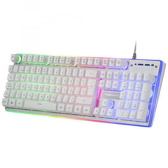 Mars Gaming Mcpxwpt Combo Teclado+rat?n+alfombrilla Blanco Pt