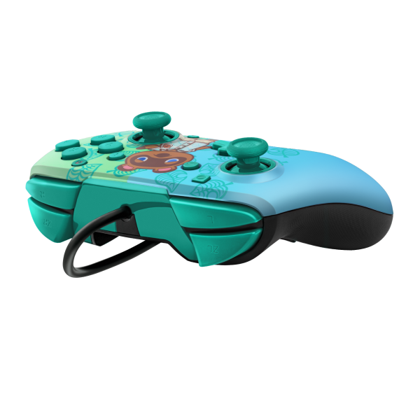 Mando Pdp Faceoff Wired Controller+audio Wired Control Animal Crossing New Horizon Tom Nook ( Switch 2 )