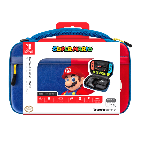 Funda Pdp Commuter Case Super Mario (mario Azul Y Rojo) (lite) ( Switch 2 )