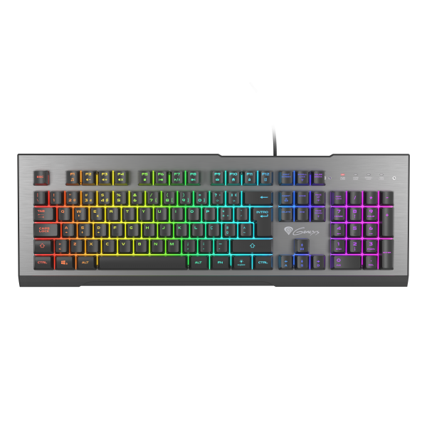 Teclado Gaming Genesis Rhod 500 Pt Usb Retroiluminado Mecanico Aluminio