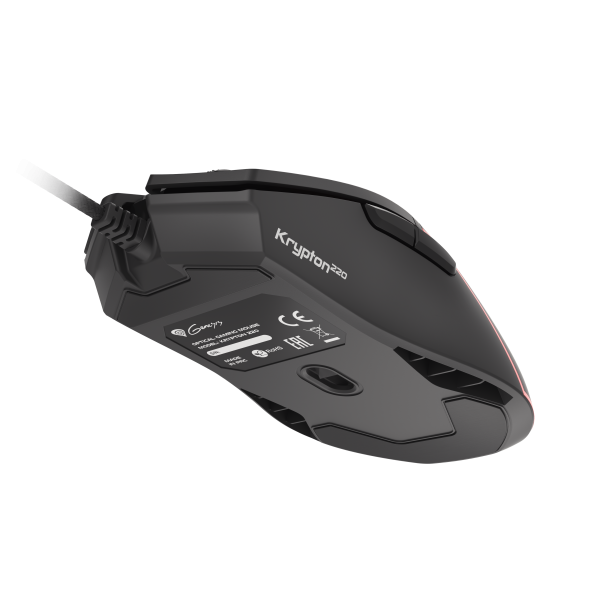 Raton Gaming Genesis Krypton 220 Rgb Sensor Optico 6400 Dpi