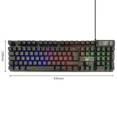 Teclado Gaming Ewent Pt Usb Retroiluminado Membrana Negro