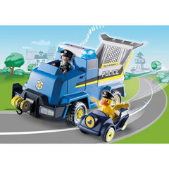 Playmobil duck on call vehiculo de emergencia de la policia