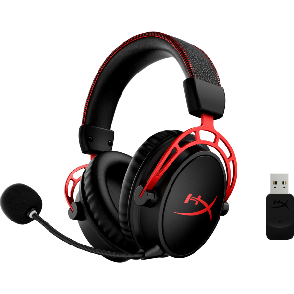 HyperX Cloud Alpha Negro y Rojo Gaming con Wireless