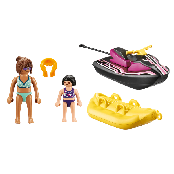 Playmobil starter pack moto de agua con bote banana