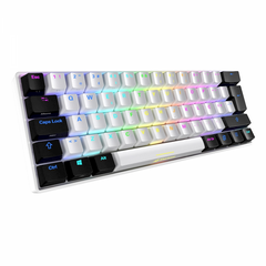 Teclado Gaming Sharkoon Skiller Sgk50 S4 Pt Usb Retroiluminado Mecanico Blanco