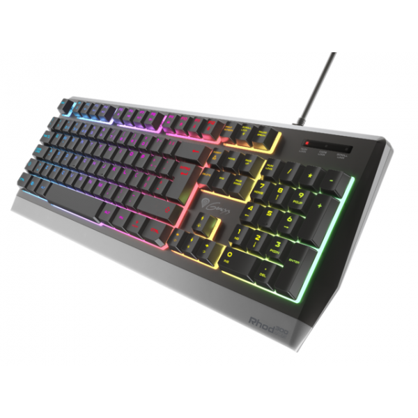 Teclado Gaming Genesis Rhod 300 Portugues Usb Retroiluminado Negro