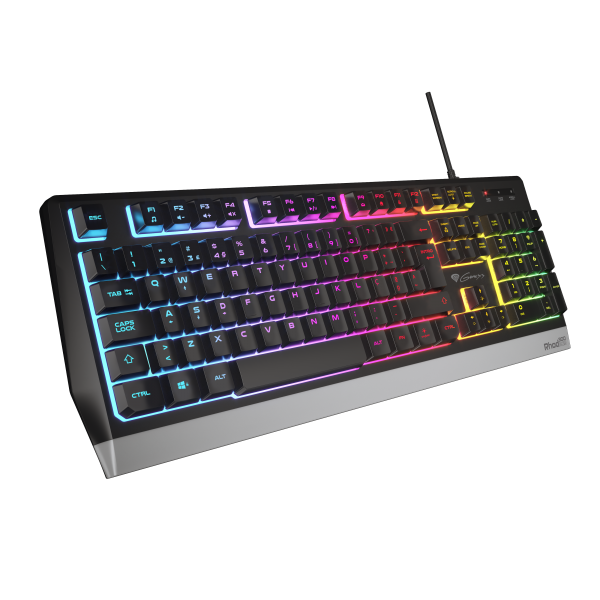 Teclado Gaming Genesis Rhod 300 Portugues Usb Retroiluminado Negro