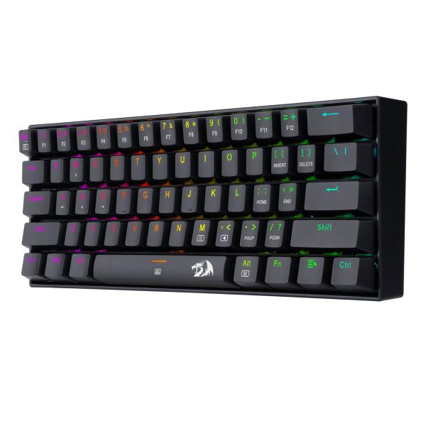 Redragon - Dragonborn Teclado Mecánico Gaming Switch Marrón Rgb Negro - Layout Usa