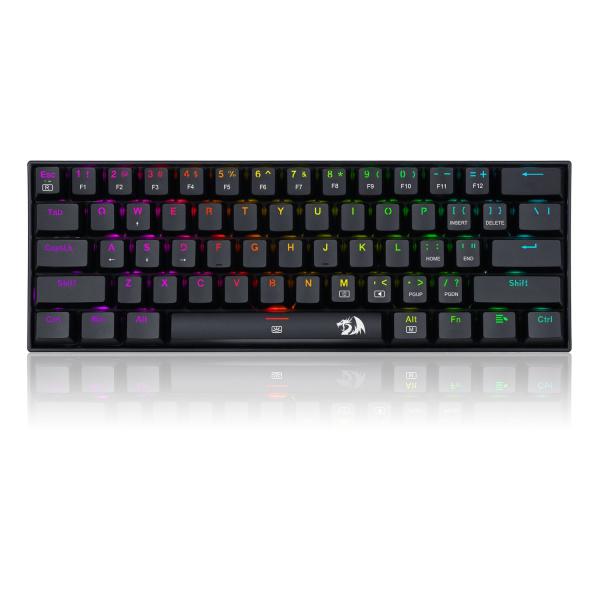Redragon - Dragonborn Teclado Mecánico Gaming Switch Marrón Rgb Negro - Layout Usa