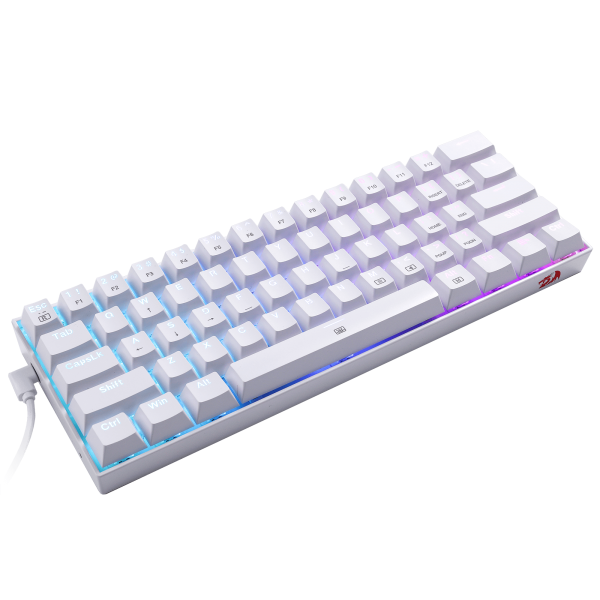 Redragon - Dragonborn Teclado Mecánico Gaming Switch Marron Rgb Blanco