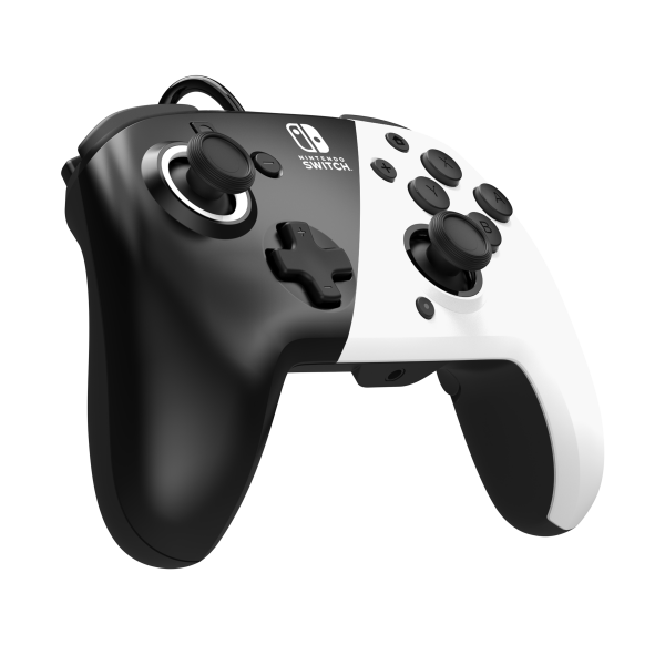 Mando Pdp Faceoff Deluxe + Audio Wired Controller Black/white (negro/blanco) ( Switch 2 / Oled )