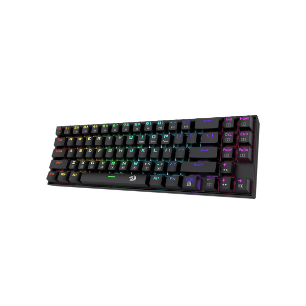 Redragon - Deimos Teclado 70% Mecánico Gaming Rgb Negro