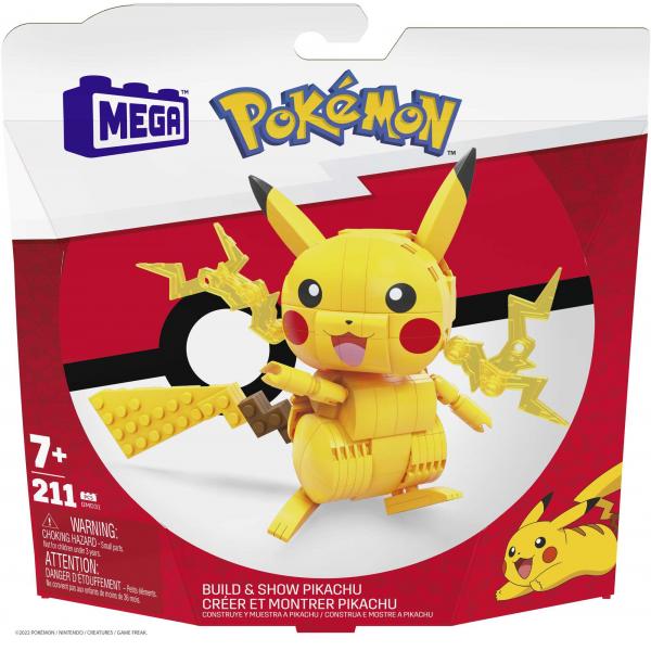 Figuras mattel mega construx pokemon surtido construye y muestra 5 unidades