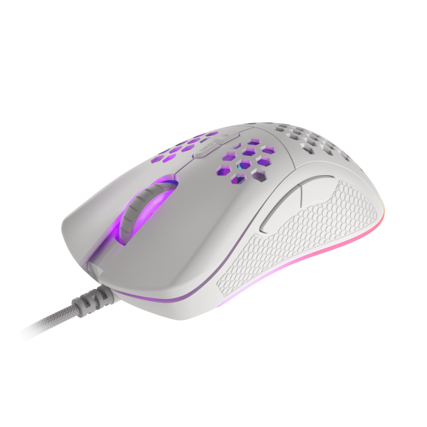 Raton Gaming Genesis Krypton 555 Rgb Sensor Pmw3333 8000 Dpi Blanco