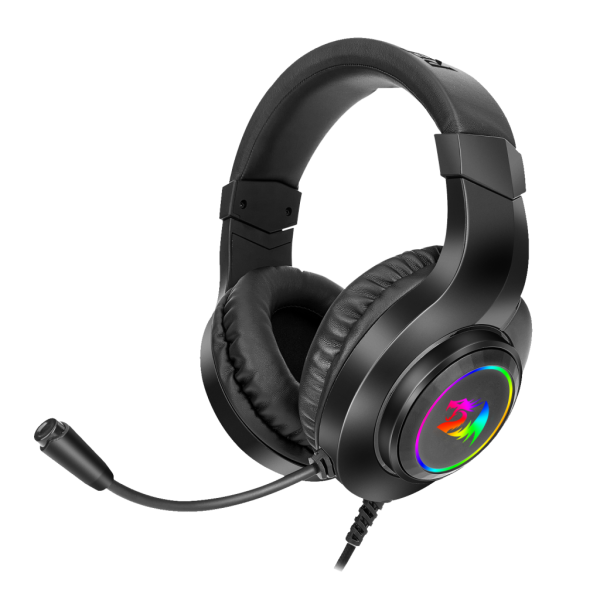 Redragon - Hylas Auricular Gaming Rgb 3.5mm Micrófono Negro