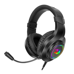 Redragon - Hylas Auricular Gaming Rgb 3.5mm Micrófono Negro