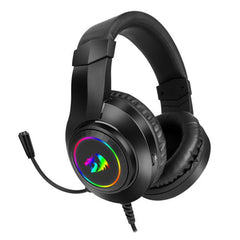 Redragon - Hylas Auricular Gaming Rgb 3.5mm Micrófono Negro