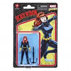 Figura hasbro black widow 9.5 cm marvel legends retro