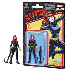 Figura hasbro black widow 9.5 cm marvel legends retro