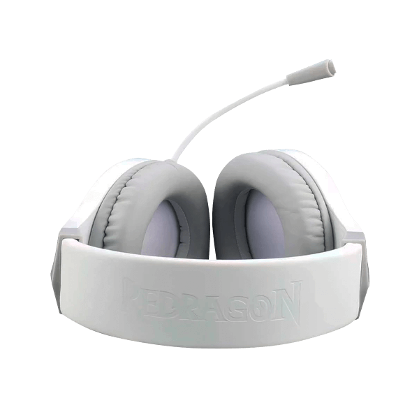 Redragon - Hylas Auricular Gaming Rgb 3.5mm Micrófono Blanco