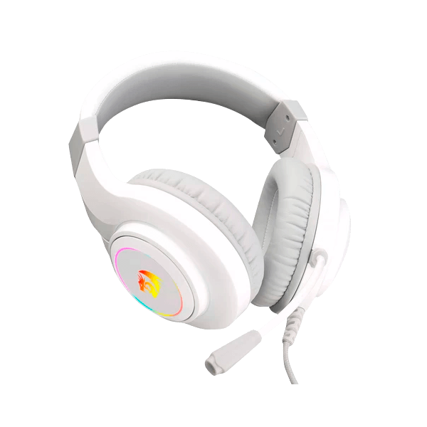 Redragon - Hylas Auricular Gaming Rgb 3.5mm Micrófono Blanco