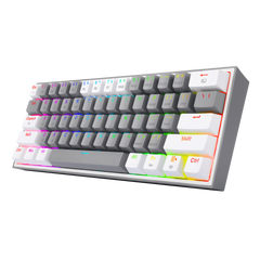 Redragon - Fizz Pro Teclado Mecanico Gaming Inalámbrico Rgb Gris/blanco