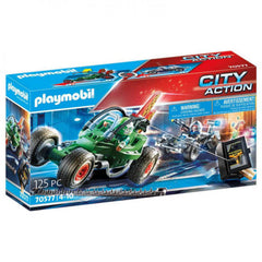 Playmobil ciudad kart policial persecucion ladron de caja fuerte