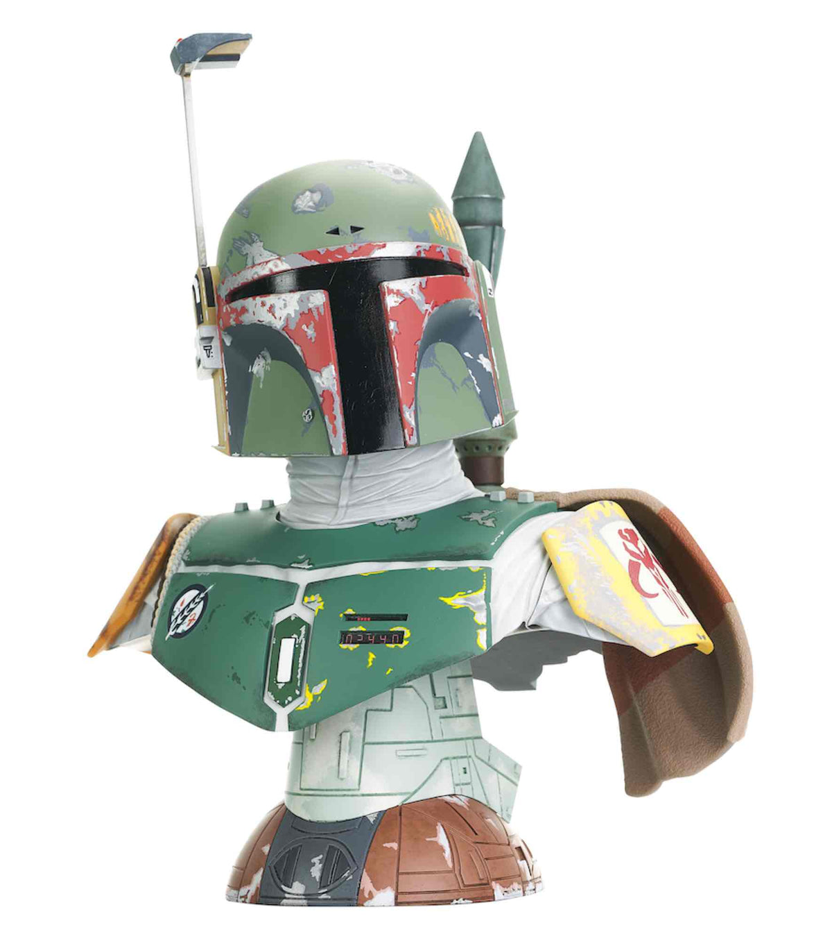 Figura estatua busto diamond select toys star wars legends in 3d boba fett episodio v escala 1 - 2