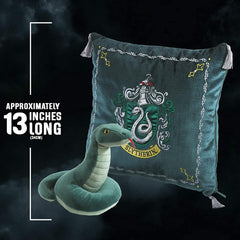 Peluche Pack The Noble Collection Harry Potter Serpiente Mascota Slytherin + Cojin Slytherin